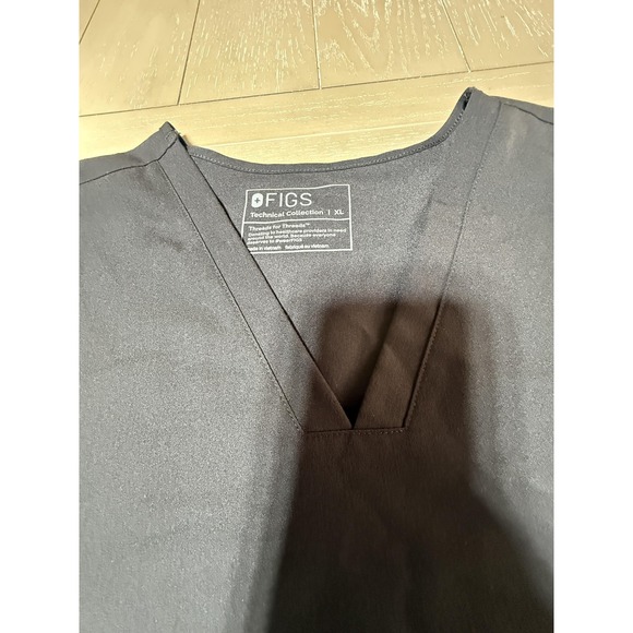 FIGS Scrub Set Womens XL Black Technical Casma Top Zamora Jogger Pants - Picture 2 of 12